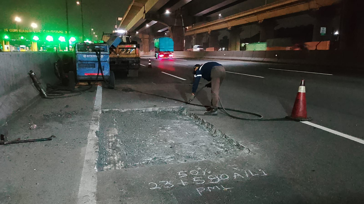 Hadapi Cuaca Ekstrem, JTT Intensifkan Pemeliharaan Ruas Tol Jakarta–Cikampek