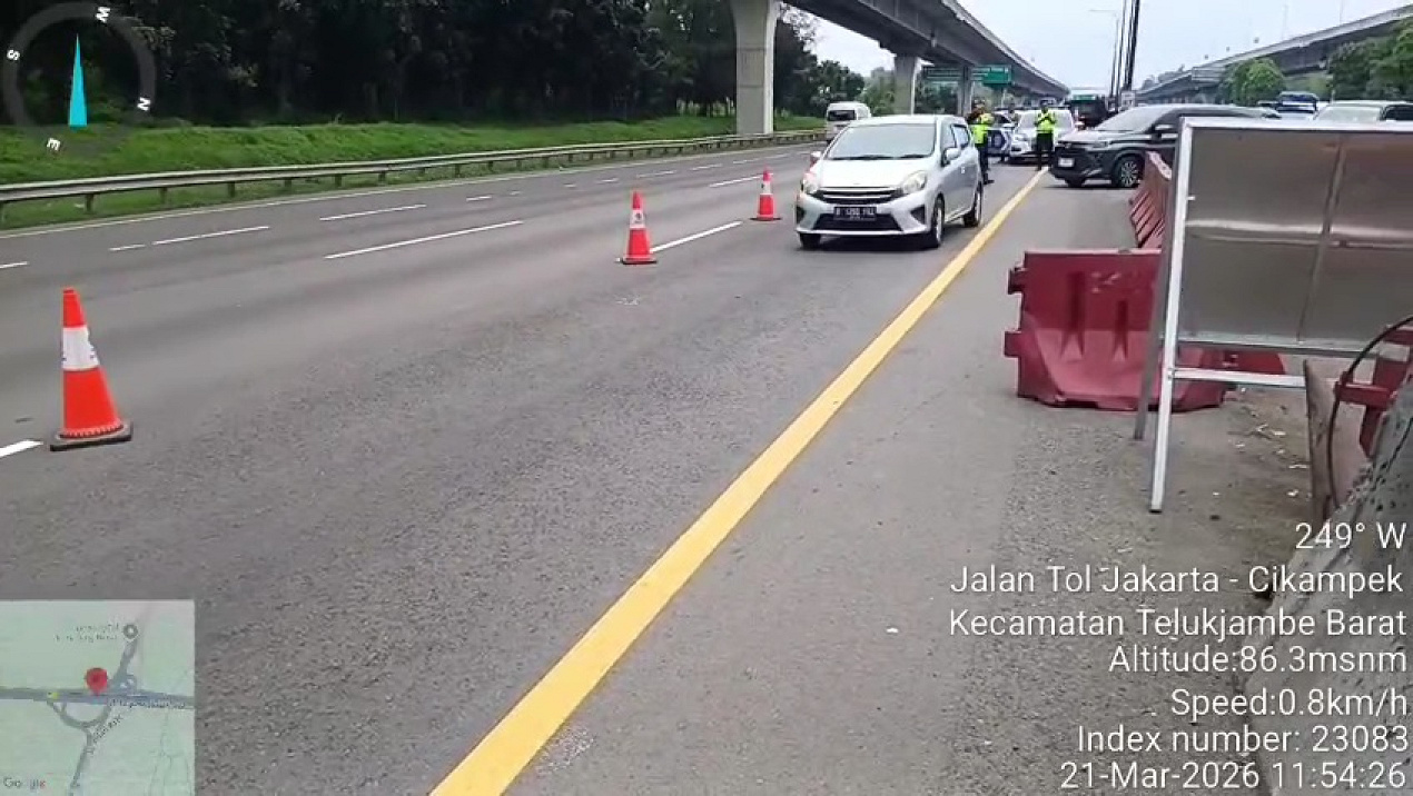 Antisipasi Kepadatan Kendaraan, Rest Area KM 57 A Ruas Jalan Tol Jakarta–Cikampek Diberlakukan Buka Tutup Secara Situasional