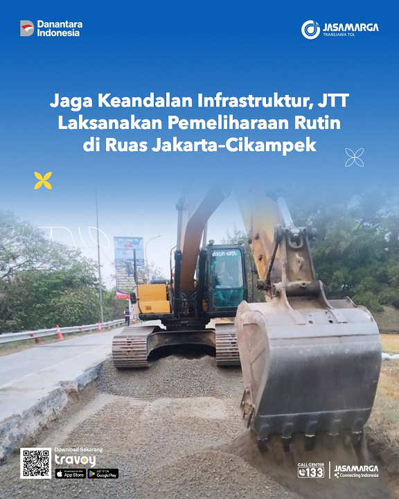 Jaga Keandalan Infrastruktur, JTT Laksanakan Pemeliharaan Rutin di Ruas Jakarta–Cikampek