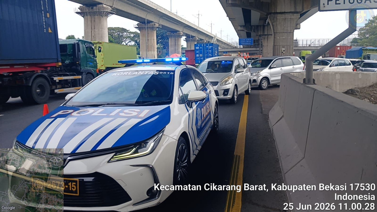 Dukung Kelancaran Lalu Lintas, JTT Berlakukan Contraflow di Ruas Jakarta–Cikampek Arah Cikampek